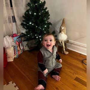 Splendid 2 Piece Outfit Zip Sweatshirt Matching Set Size 6-12‎ Months